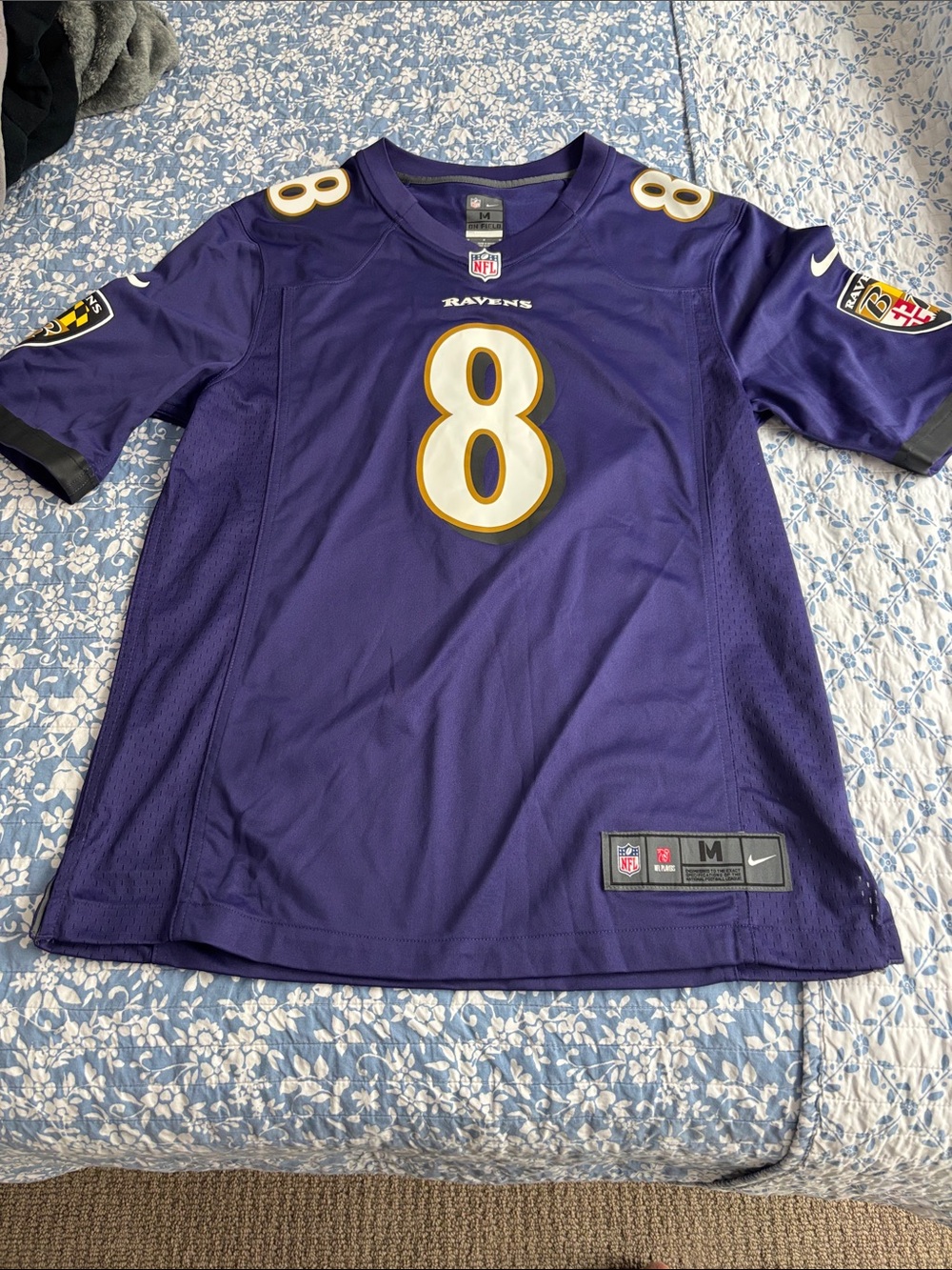 Nike Purple Baltimore Ravens #8 Kids Football Jersey